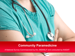 Community Paramedicine
