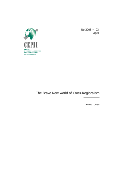 The Brave New World of Cross-Regionalism