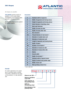 ISO Shapes - Atlantic Grinding Wheel
