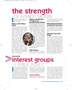 i interest groups
