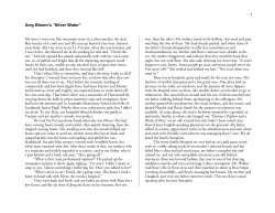 Amy Bloom`s &ldquo;Silver Water&rdquo;