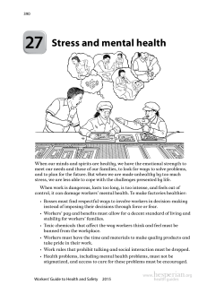 Stress and mental health - Hesperian Health Guides