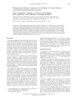 Polypropylene/Silicate Composites on the Basis of Crazed Polymer