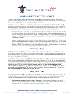 saint louis university visa service