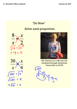 8.1 Geometric Mean.notebook