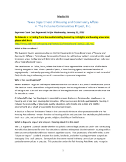 Texas Department of Housing and Community Affairs v. The