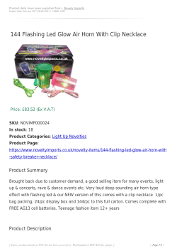 144 Flashing Led Glow Air Horn With Safety