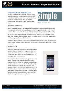 Product Release: Simple Wall Mounts