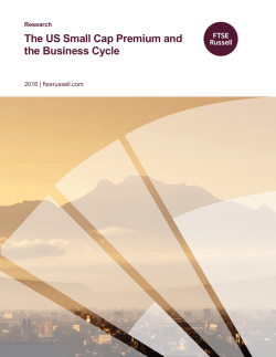 The US Small Cap Premium and the Business Cycle