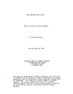 I am indebted to Lawrence Sumers for helpful comments. The