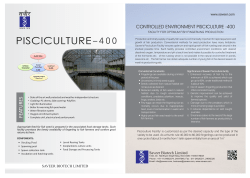PISCICULTURE&ndash; 400 - Saveer Biotech Limited