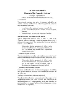 The Composite Sentence - English Grammar Tutor