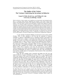 The Judder of the Cricket: The Variance Underlying the Invariance in