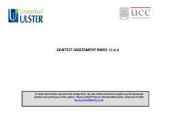 For each of the following statements, please put a cross in one box