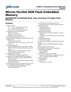 M29DW256G - Micron Technology, Inc.