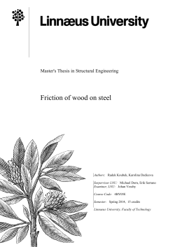 Final_Friction of Wood on Steel