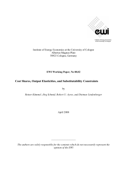 Cost Shares, Output Elasticities, and Substitutability Constraints