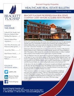 2Q2016_Healthcare Real Estate Bulletin