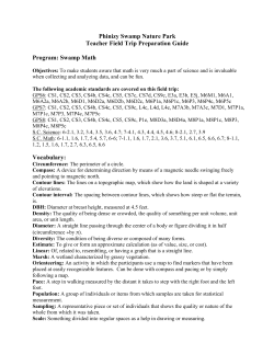 Swamp Math - Phinizy Center for Water Sciences