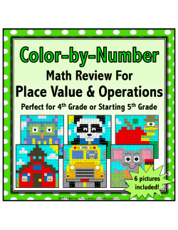 School Days Color By Number #1