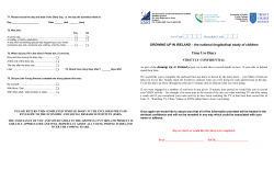 Time Use Diary - The Economic and Social Research Institute