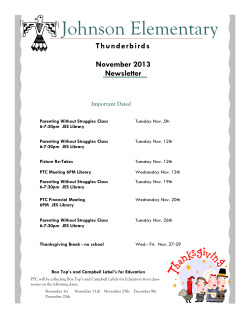 Fourth Grade News - Johnson Elementary School