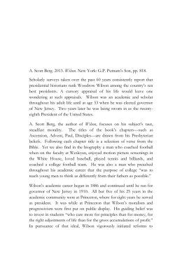 A. Scott Berg. 2013. Wilson. New York: GP Putnam`s Son, pp. 818