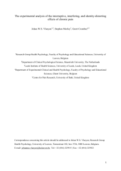 The experimental analysis of the interruptive, interfering, and identity