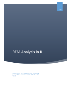 RFM Analysis in R