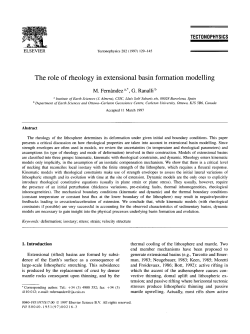 Fernandez and Ranalli, 1999, Tectonophysics