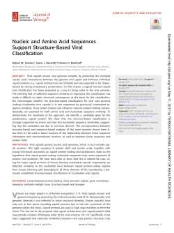 Nucleic and Amino Acid Sequences Support Structure
