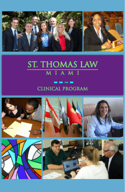 st. thomas law - Saint Thomas University