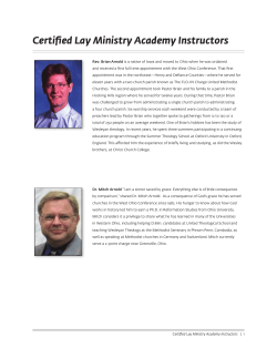 Certified Lay Ministry Academy Instructors