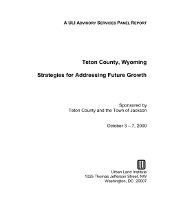 The Urban Land Institute Report