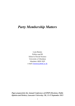 Party Membership Matters