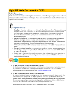 High Bill FAQs - Direct Energy Regulated Services