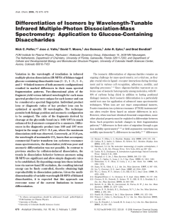 Differentiation of Isomers by Wavelength
