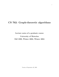 Graph-theoretic algorithms
