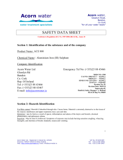 safety data sheet