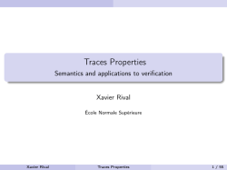 Traces Properties