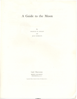 A Guide to the Moon