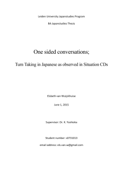 One sided conversations