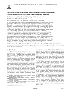 CiteSeerX &mdash; Convective cloud identification and classification in