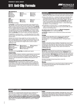 511 Anti-Slip Formula - Miracle Sealants Company