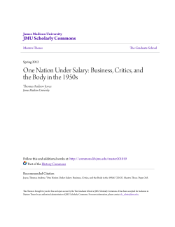 One Nation Under Salary: Business, Critics, and the Body in the 1950s