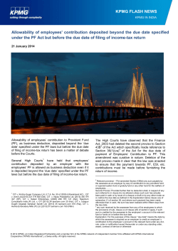 Allowability of employees` contribution deposited beyond