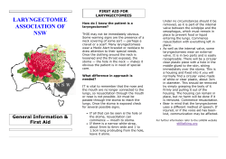 second - Laryngectomee Association of NSW