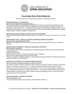 california gold rush websites