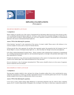 DIPLOMA EXAMINATIONS (Past papers)