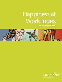 Happiness at Work Index